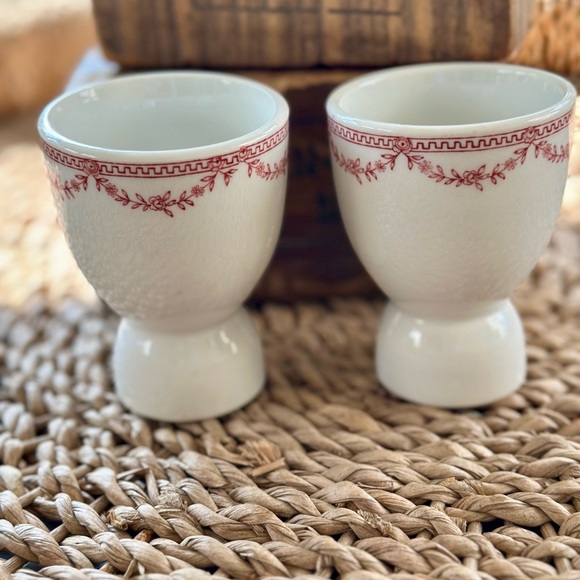 Red and White Egg Cups - Picture 3 of 7